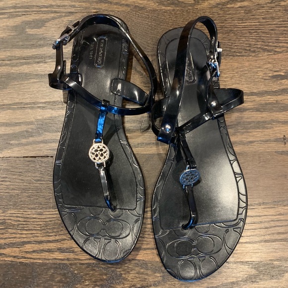 Coach Shoes - Coach black rubber sandal